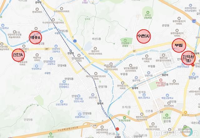 안양시 조합설립추진위원회 승인 구역