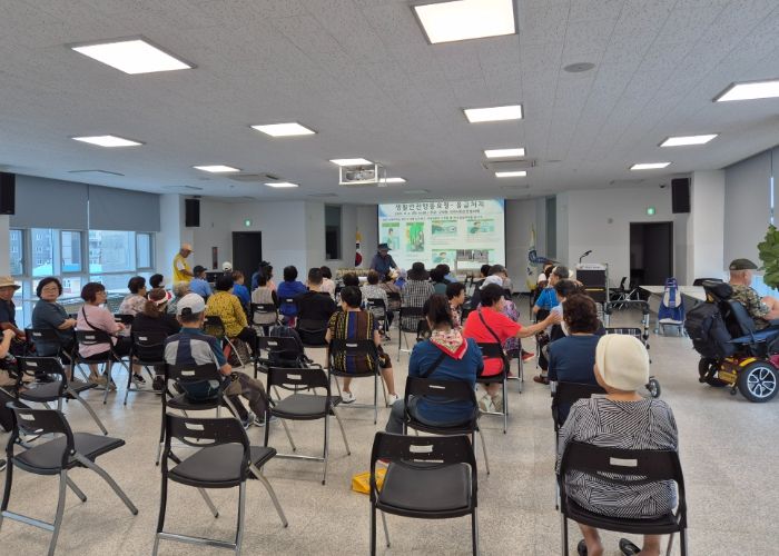 오학동 지역사회보장협의체, 「오학, 나눔을 잇다」 대상자들에 응급 처치 교육 실시