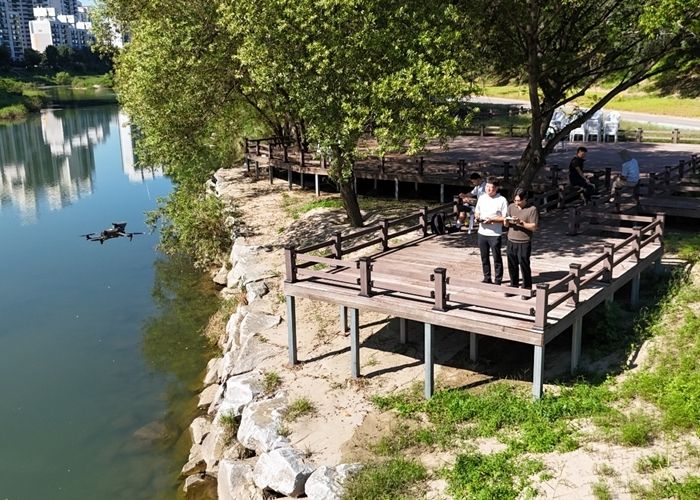 의정부시, 드론 활용한 하천 안전 ‘스마트 계도 방송’ 시행