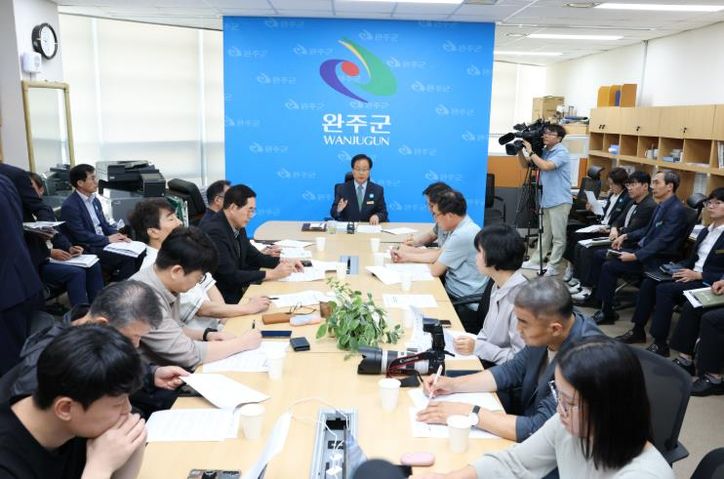 완주군 유희태 군수, 6자 간담회 입장 발표 통합 갈등, 행안부 조속한 결단을