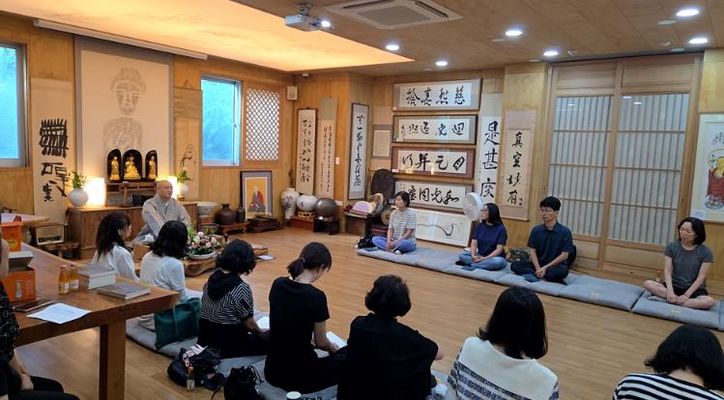 마음치유 행복명상 프로그램 운영 장면