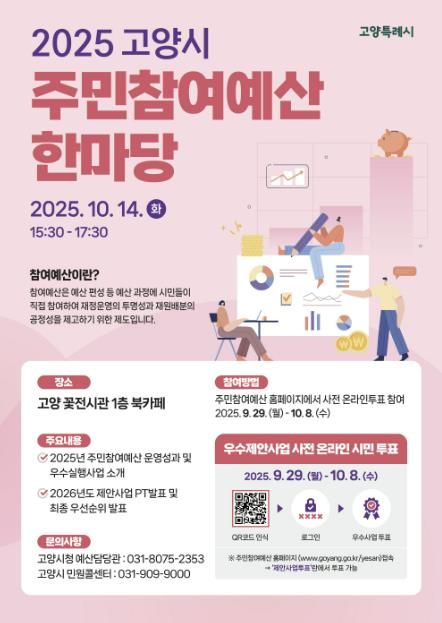 2025 주민참여예산 한마당 홍보문