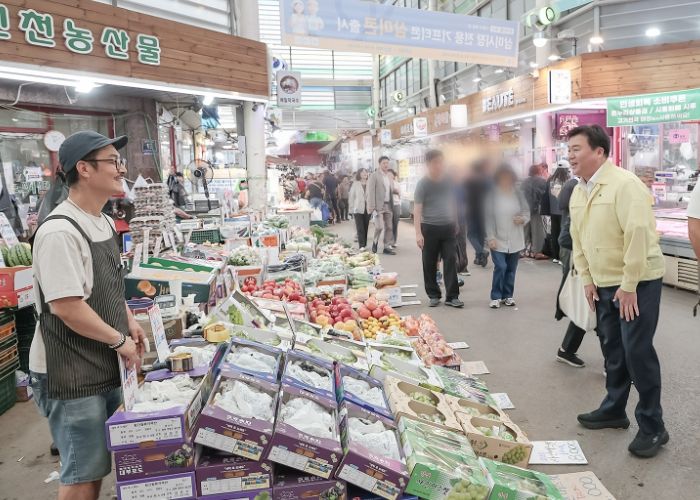 임병택 시흥시장, 삼미시장 방문으로 소통 행보