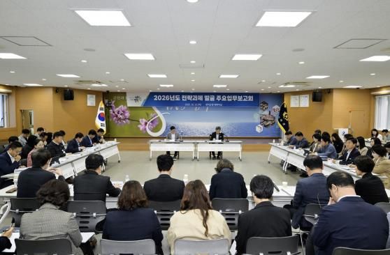 영덕군 2026년도 전략과제 발굴을 위한 주요 업무보고회.