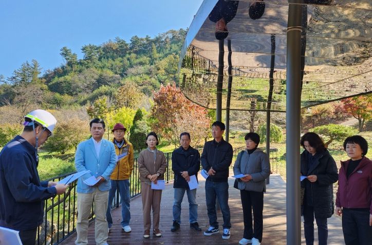청주시의회 농업정책위원회, 미원별빛자연휴양림 현장 방문