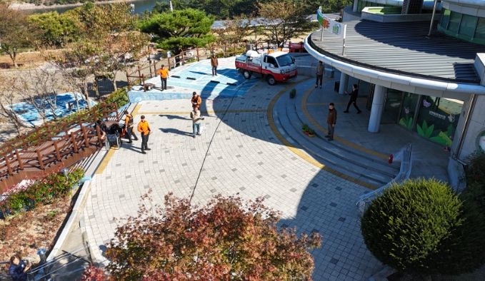 남해힐링숲타운 합동 소방훈련