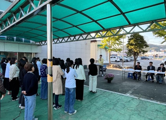 강진군 보건소, 강진소방서와 합동훈련