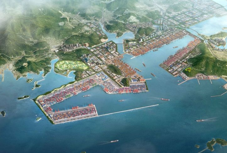 진해신항 조감도
