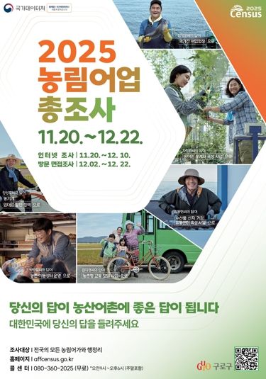 ‘2025년 농림어업총조사’ 홍보물