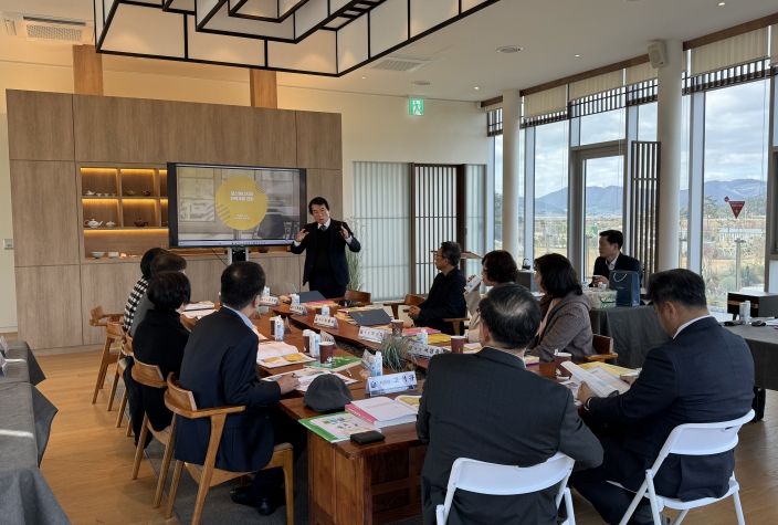 28일 해남 산이정원에서 ‘2025. 전라남도교육청 ESG교육발전위원회 연찬회’가 진행되고 있다.