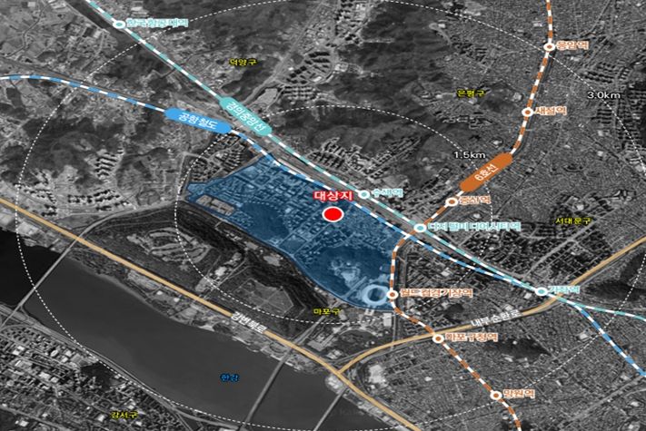 위치도(마포구 상암동 1610-1번지)