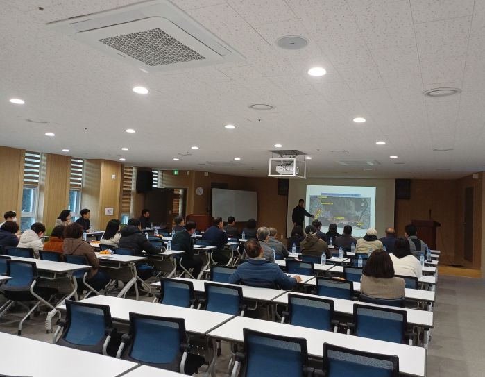 연초면 오비리 수소연료전지 발전소 건립사업 진행사항 주민설명회