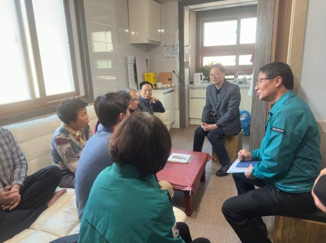 상능마을이재민위문품전달