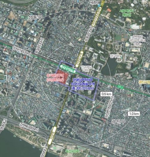 건대입구역지구 지구단위계획 구역