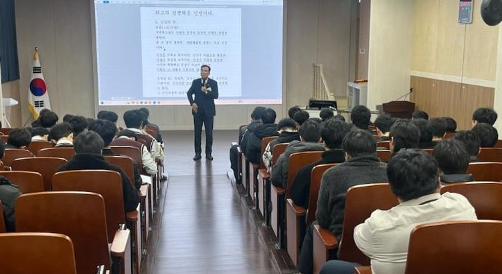 방한일 충남도의원, 충남반도체마이스터고 인성교육 특강