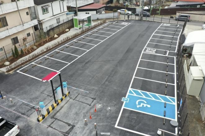 보은군 교사리, 차는 쉬고 사람은 머무는 공영주차장·쉼터 조성