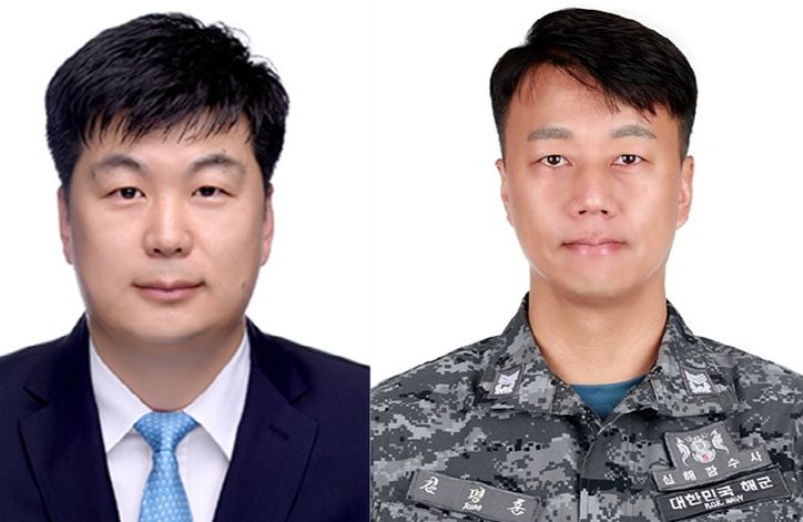 경상국립대학교 해양과학대학 해양토목공학과 이우동 교수와 김명훈 박사(왼쪽부터).