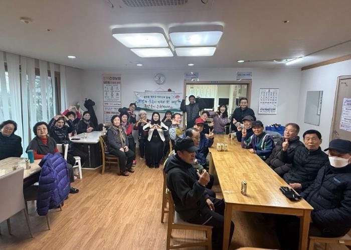 2월9일 오산시티자이1단지 경로당 순회 방문 모습