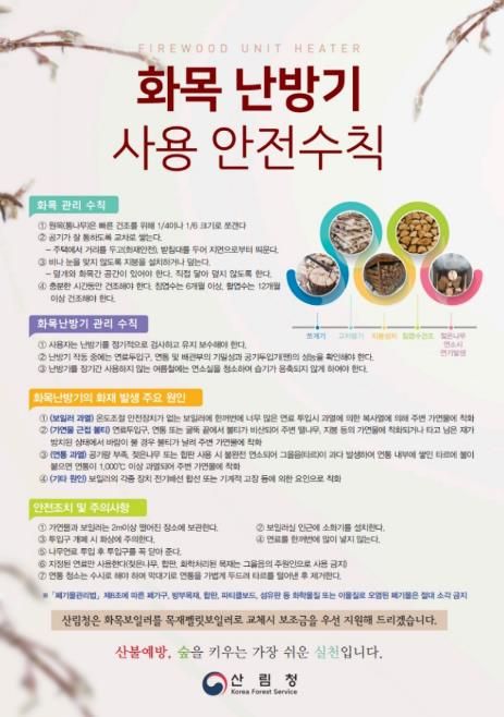화목 난방기 사용 안전수칙