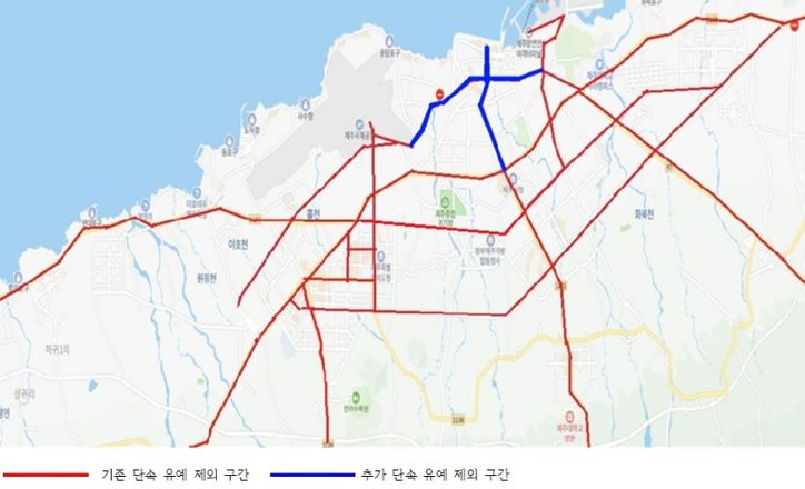 점심시간 불법 주ㆍ정차 단속 유예 연장 구간 위치도