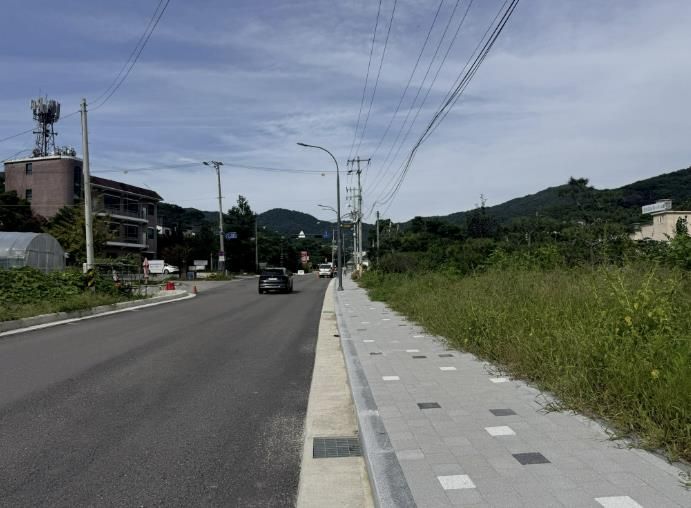 용인특례시 수지구 고기동 467-1번지 일원 신규 도로 현장 모습