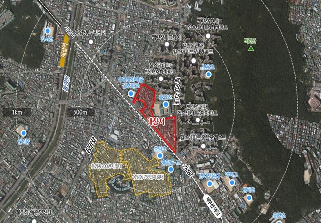 위치도(서울시 은평구 응암동 675번지 일대)