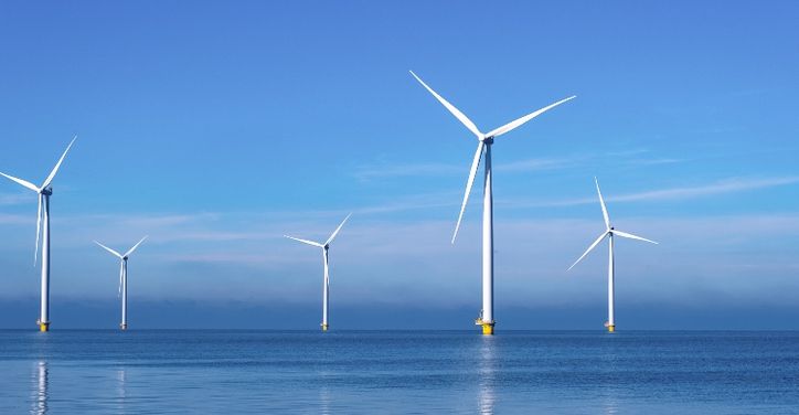 해상풍력 단지 조감도