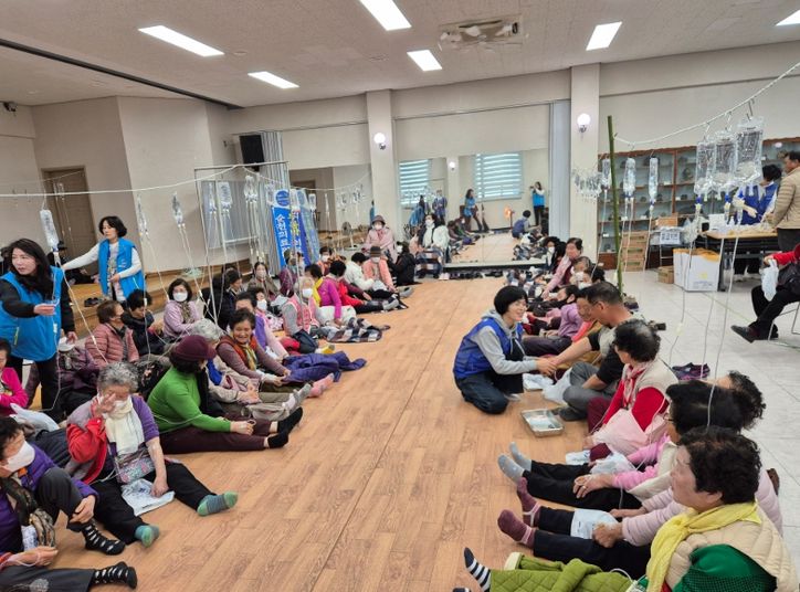 순천의료원 의료봉사단, 사평면에서 무료 진료 봉사 실시