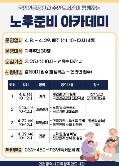‘노후준비 아카데미’ 참여자 모집