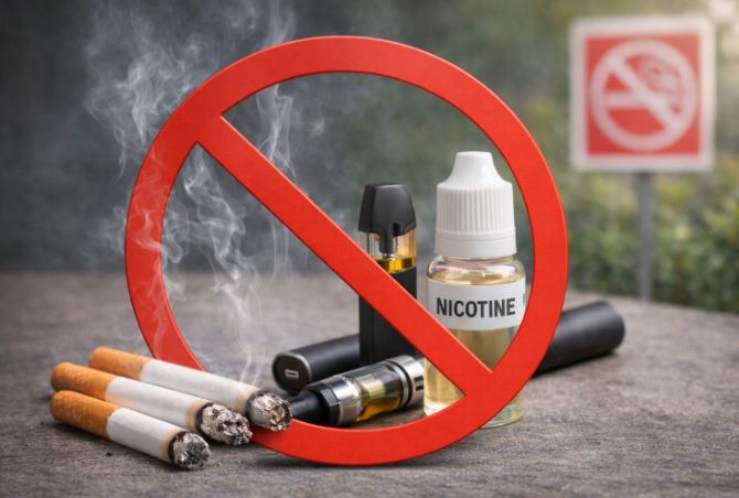 담배 제품 규제 강화 포스터