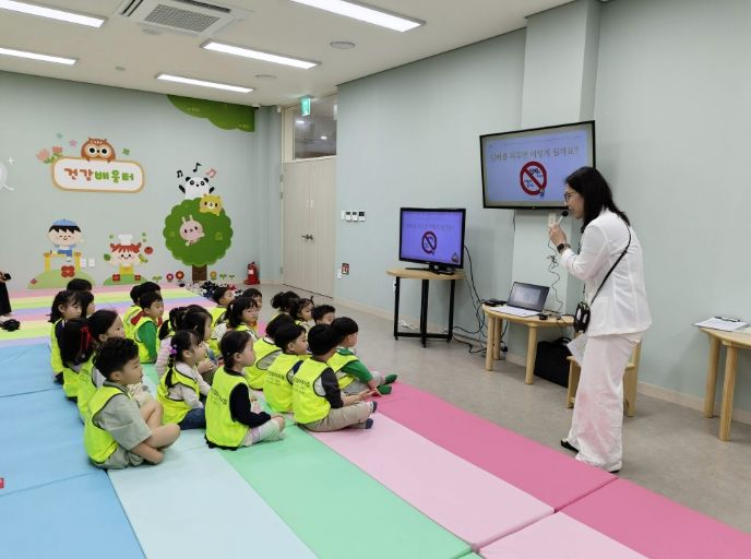 대전 서구 어린이 건강 증진 프로그램 운영 장면(자료사진)