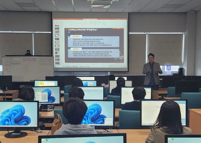 인공지능 활용 데이터 분석 전문 교육 모습