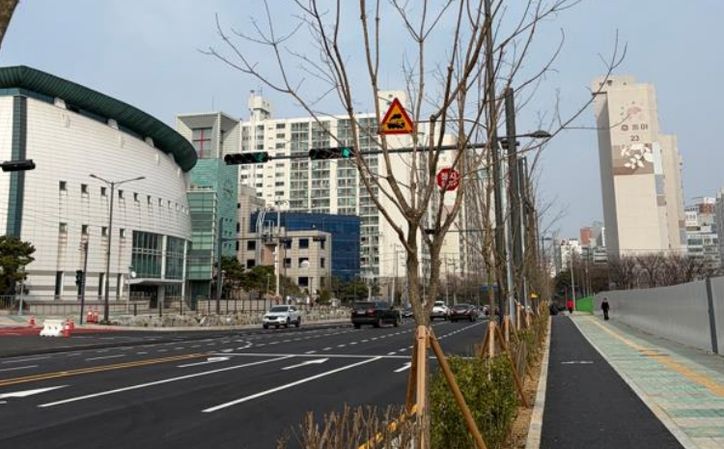 장고개 도로개통