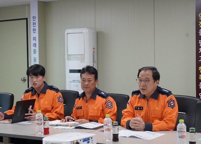 여수소방서, 대형공사장 화재안전 강화 위한 현장 점검 실시