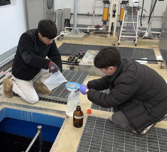 착수정 시료채취 현장