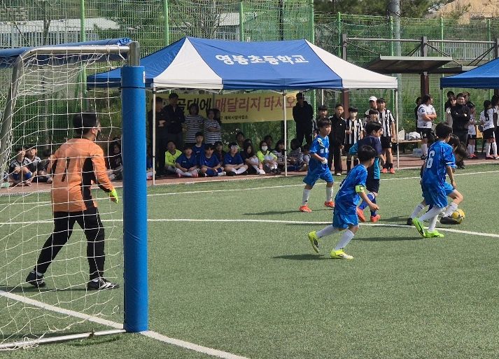 축구로 즐기는 몸활동, 영동교육지원청 동아리축구 예선대회 개최