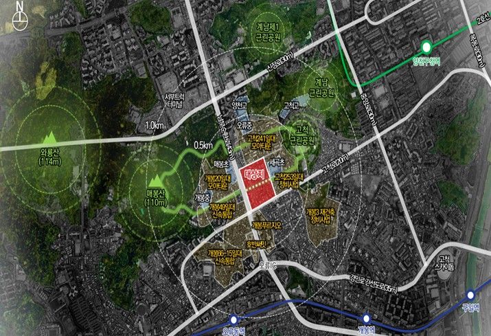 위치도 (구로구 개봉동 120-1일대)