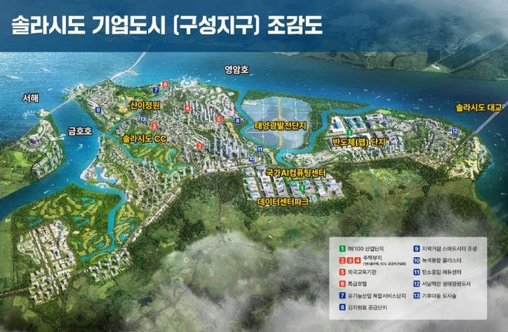 솔라시도 기업도시 조감도